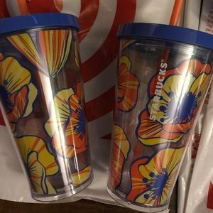 Starbucks floral tumbler